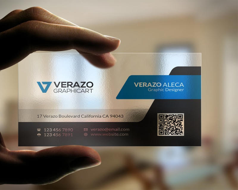 In name card nhựa trong suốt