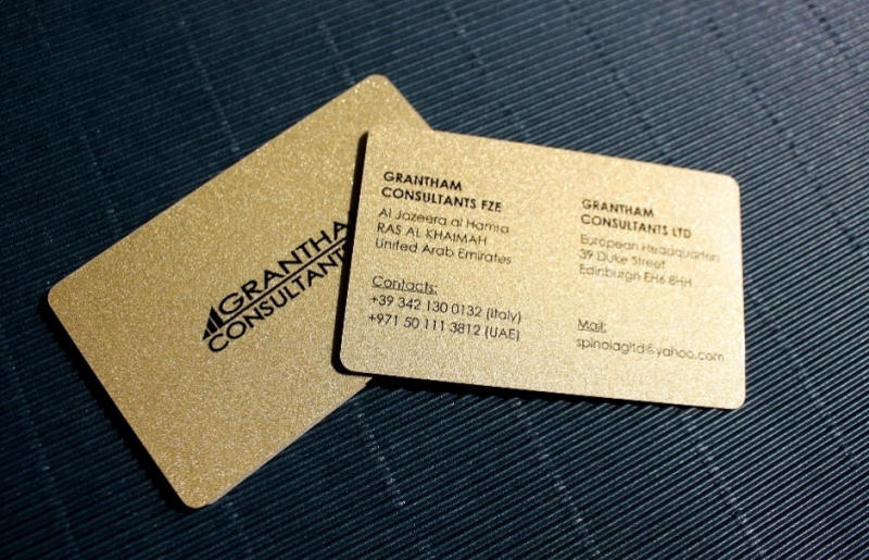 Name card nhựa ánh nhũ sang trọng