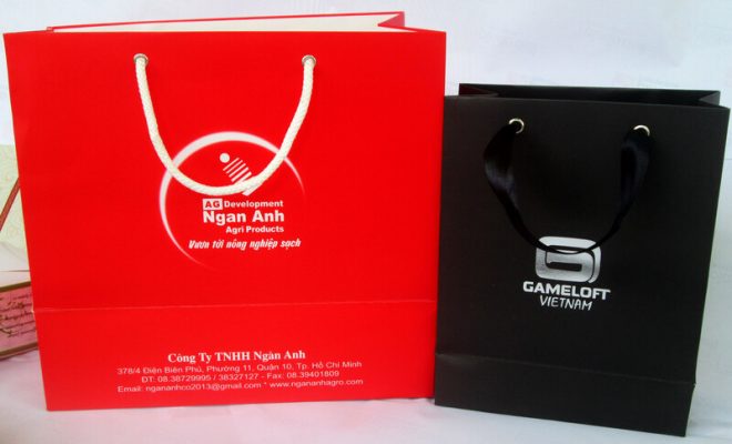 in túi giấy cán màng