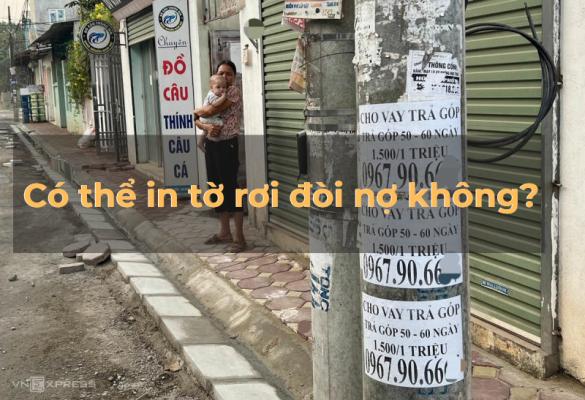 tờ rơi đòi nợ