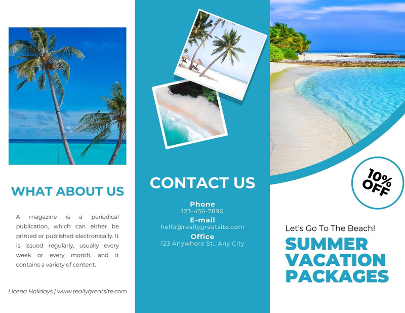 Mẫu tờ rơi du lịch bố cục theo hành trình, dễ hiểu và hấp dẫn.