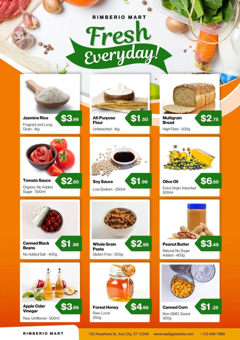 Mẫu in ấn tờ rơi siêu thị