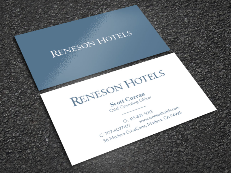Name card thông tin chung (Hotel Business Card)