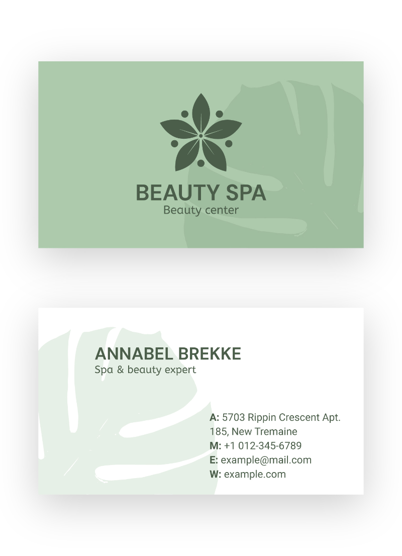 Tiêu chuẩn để có một mẫu thiết kế name card spa đẹp