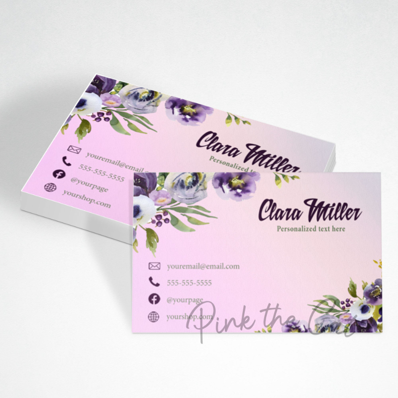 Mẫu card visit shop hoa đẹp, dẫn đầu xu hướng năm nay