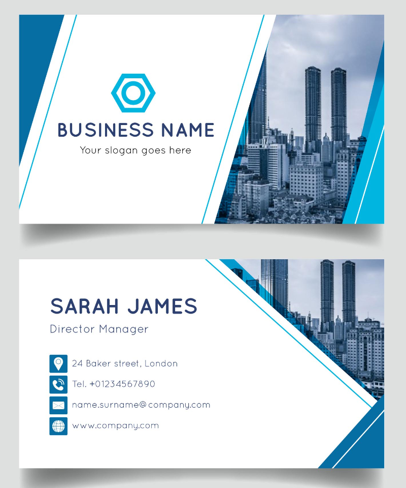 Mẫu card visit dành cho Giám đốc/Lãnh đạo công ty xây dựng
