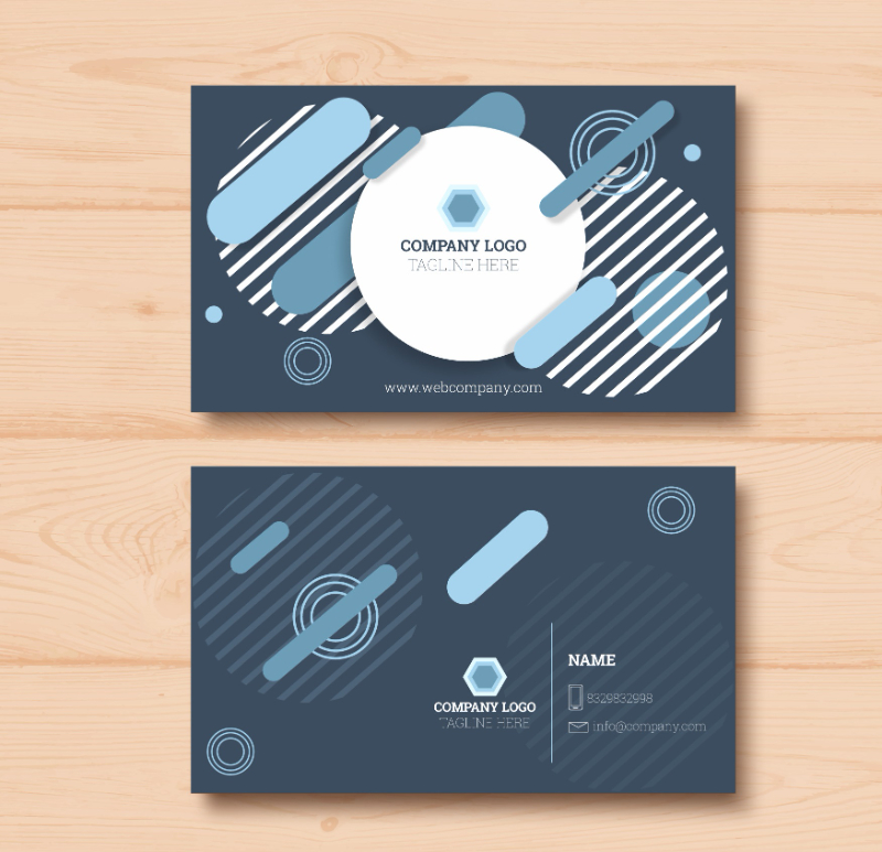 Mẫu card visit dành cho Nhà thầu thi công