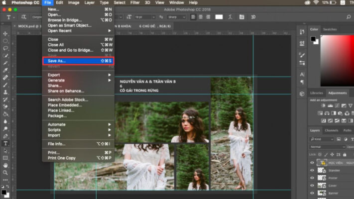 Cách làm name card bằng Photoshop chi tiết từ A-Z (Kèm Video & Mẫu PSD)